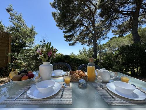 Le Romarin, mobil-home climatisé avec vue sur la mer