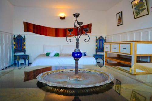 Ένα ή περισσότερα κρεβάτια σε δωμάτιο στο Ocean View 5 bed Villa Sauna