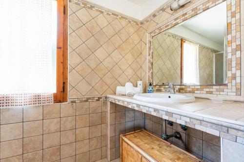 Ένα μπάνιο στο Villa Sole