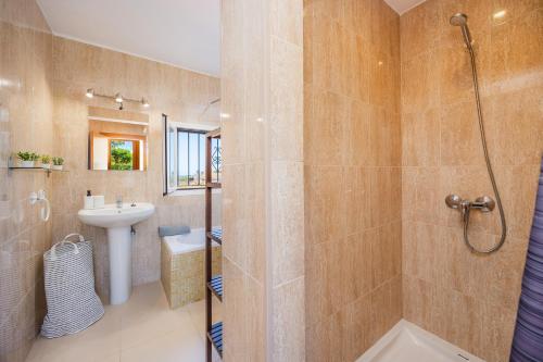 Phòng tắm tại Finca Blanca