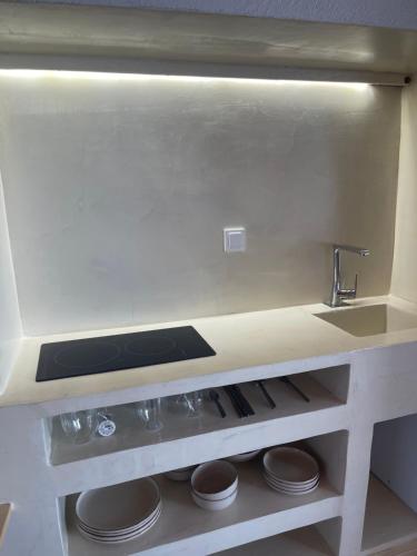 Kuchyň nebo kuchyňský kout v ubytování Michalelis Loft & Cave