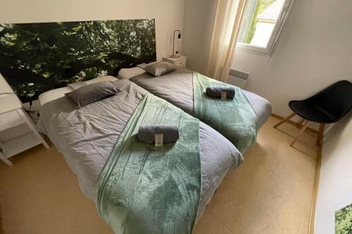 Postel nebo postele na pokoji v ubytování Les Naïades I44 - 2 bedrooms for 5 people !