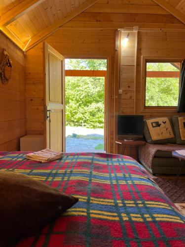 Postel nebo postele na pokoji v ubytování Matesevo guest hauses