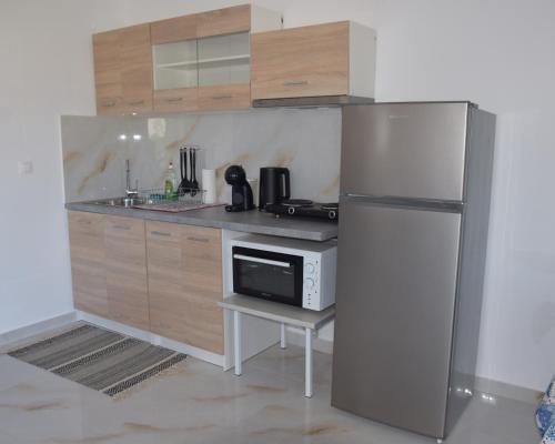 Kuchyň nebo kuchyňský kout v ubytování Gemini Apartment