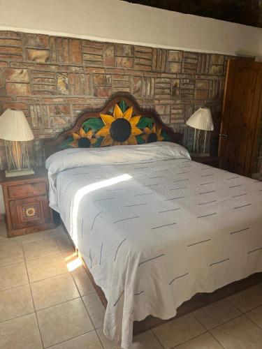 Postel nebo postele na pokoji v ubytování Casas Rio Mulege