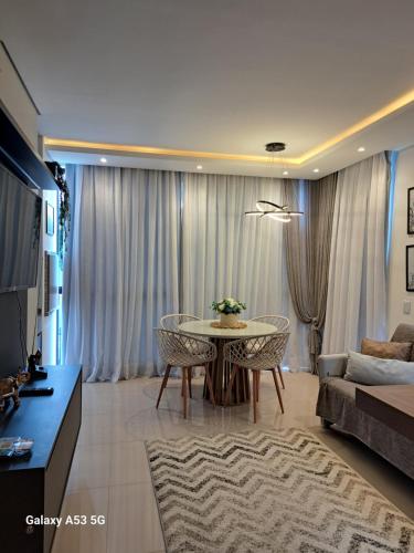 Χώρος καθιστικού στο Apartamento aconchegante