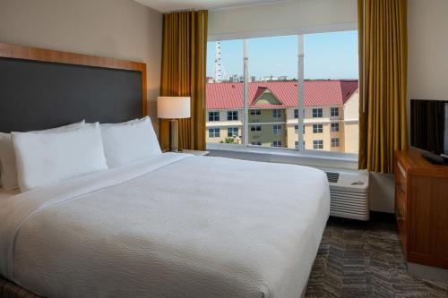 Postelja oz. postelje v sobi nastanitve SpringHill Suites by Marriott Orlando Convention Center