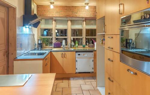 Dapur atau dapur kecil di Cozy Home In Großenwiehe With Wifi
