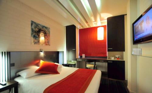 Postel nebo postele na pokoji v ubytování Hotel Europole