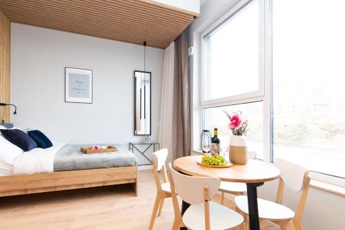 Posezení v ubytování Apartament UKIEL PARK 3 przy Plaży Miejskiej - free parking,FV