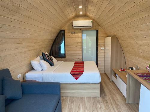 Letto o letti in una camera di Puluong Retreat