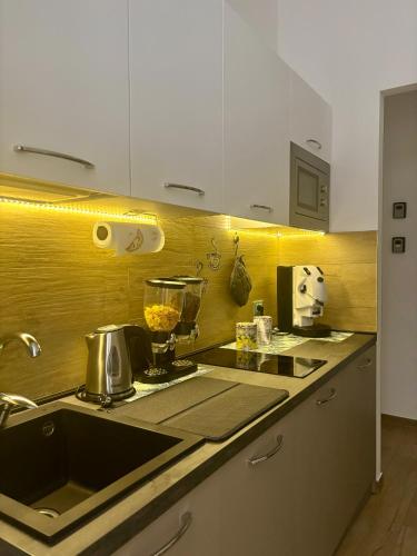 Dapur atau dapur kecil di D'Aragona Guest House