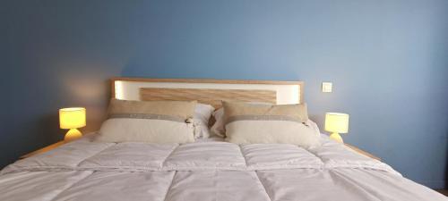 Postel nebo postele na pokoji v ubytování Grand Bleu 2 - Agreable appartement vue mer - piscine - parking