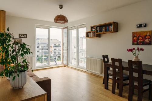 Et opholdsområde på Apartament Morski