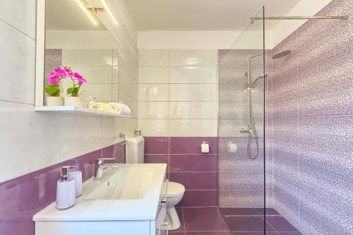 Koupelna v ubytování Apartment Viola ,2019