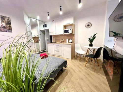 Кухня или мини-кухня в Apartments VIP AVALON
