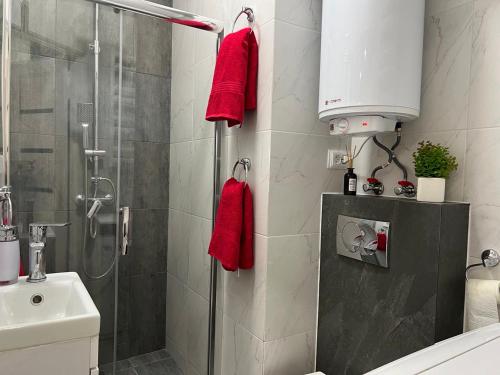 Ванная комната в Apartments VIP AVALON