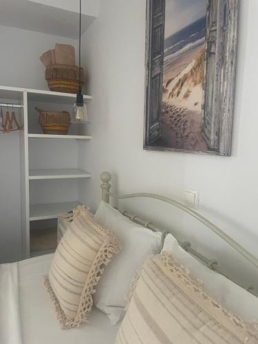 Katil atau katil-katil dalam bilik di Geronti Moscha Apartment