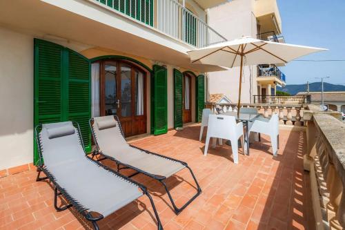 Μπαλκόνι ή βεράντα στο Apartamento Voramar MHM Cala Bona