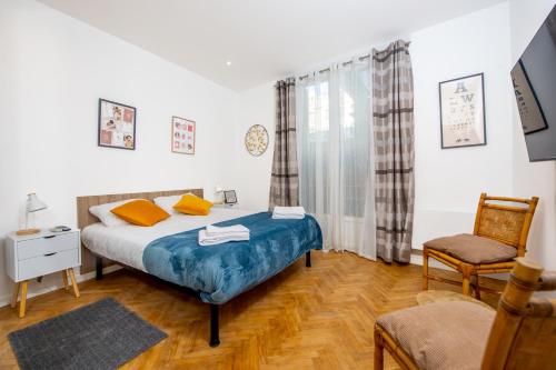#34 2P Raimbaldi central 2balconies / AC & WIFI