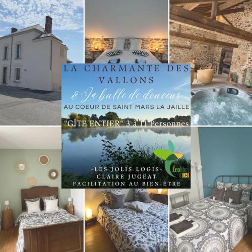 Eco Gîte 12 pers La Charmante des Vallons avec SPA