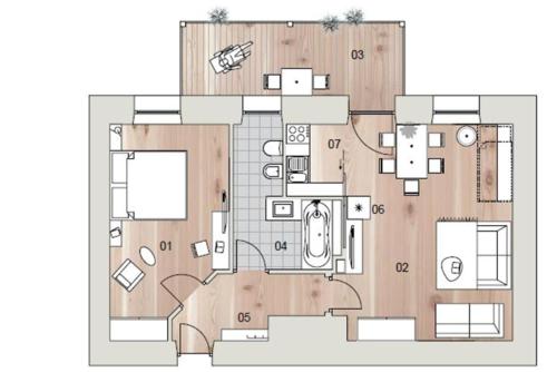Plano de Residence Grünbacher