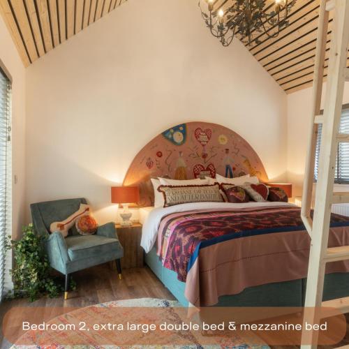 Postel nebo postele na pokoji v ubytování The Mini Stylish Getaway