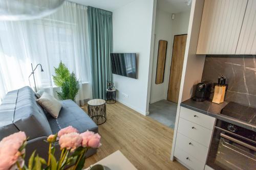 Η κουζίνα ή μικρή κουζίνα στο Navigare Apartments