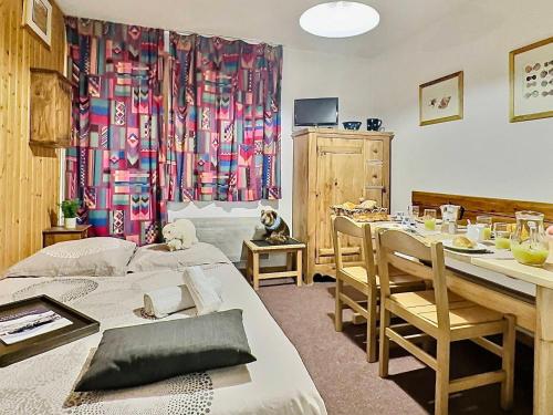 Studio 4 pers à Tignes, balcon sud, animaux admis