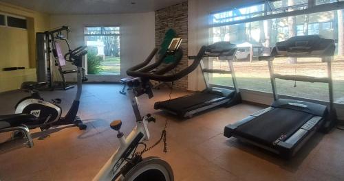 Fitness centrum a/nebo fitness zařízení v ubytování Del Pinar Apart