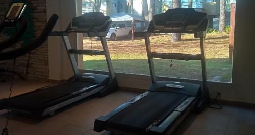 Fitness centrum a/nebo fitness zařízení v ubytování Del Pinar Apart