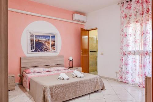 Katil atau katil-katil dalam bilik di Villa Nicolai - Primo Piano
