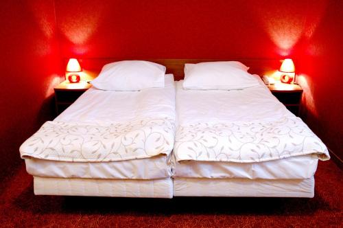 Postel nebo postele na pokoji v ubytování Grot Hotel