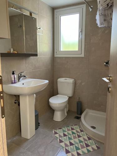 Ένα μπάνιο στο Kamena Home Apartment in Kamena Vourla