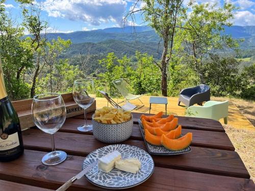 Casa Maya cinéma room vue montagne