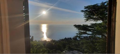 a view of the ocean from a window at loft sul mare Sirolo in Sirolo