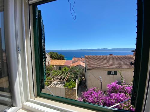a view from a window of a city at Penthouse Vanja in Bol