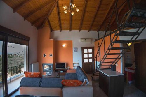 Ruang duduk di Foula House in Magnisia