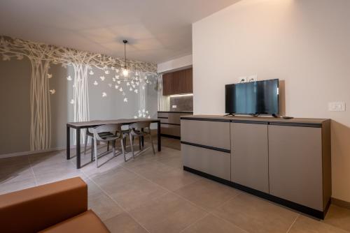 Η κουζίνα ή μικρή κουζίνα στο Residence Paradise