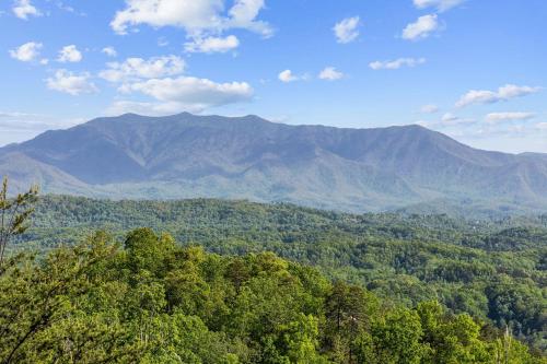 a view of a mountain range with trees and mountains at Mountain Paradise by Eden Crest in Sevierville