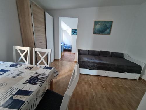 Χώρος καθιστικού στο Apartmani Jadro