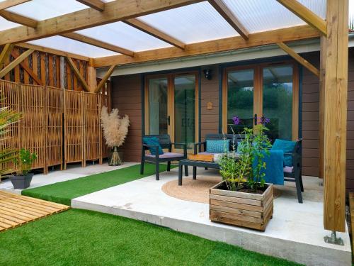 Κήπος έξω από το Chalet vacances avec jardin près d'Arcachon 2 personnes