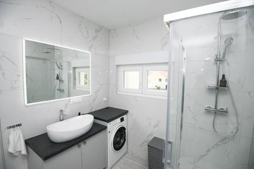 Koupelna v ubytování Apartman KATARINA