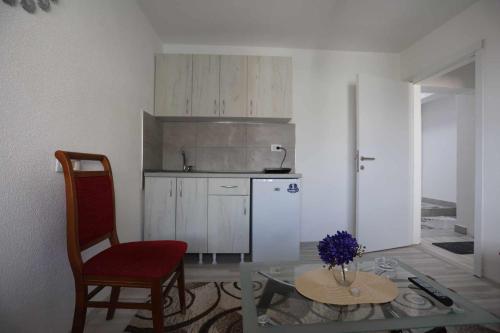 Kuchyň nebo kuchyňský kout v ubytování Alek Apartman