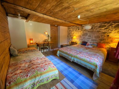 Postel nebo postele na pokoji v ubytování Casa Vegana