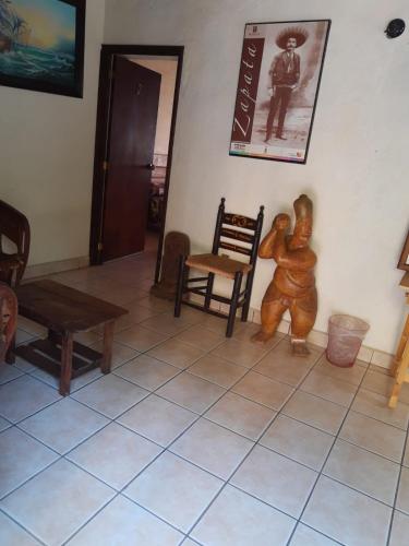 Zona de estar de Posada Bugambilias