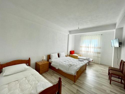Krevet ili kreveti u jedinici u okviru objekta Holiday Apartment