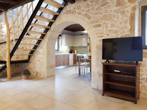 Μια τηλεόραση ή/και κέντρο ψυχαγωγίας στο Traditional Villa in fres
