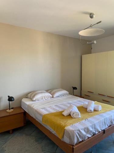 Postel nebo postele na pokoji v ubytování Appartement 02 Vue Panoramique -WIFI- Parking privé -NICE