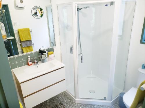 Ванна кімната в Height of Dunedin Serviced Farm Stay